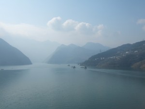 Eastern entrance to Wu gorge on the Yangtse waterway 