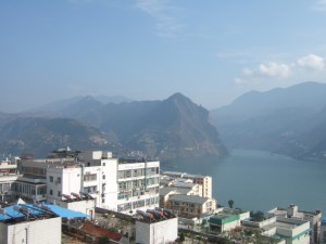 The peaks around Wu Gorge on the Yangtse waterway 