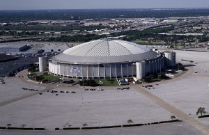 Huge sports stadium in Houston Texas