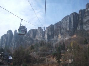 Nearing the top cablecar station