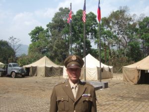 Actor wearing dress uniform of U.S.army general